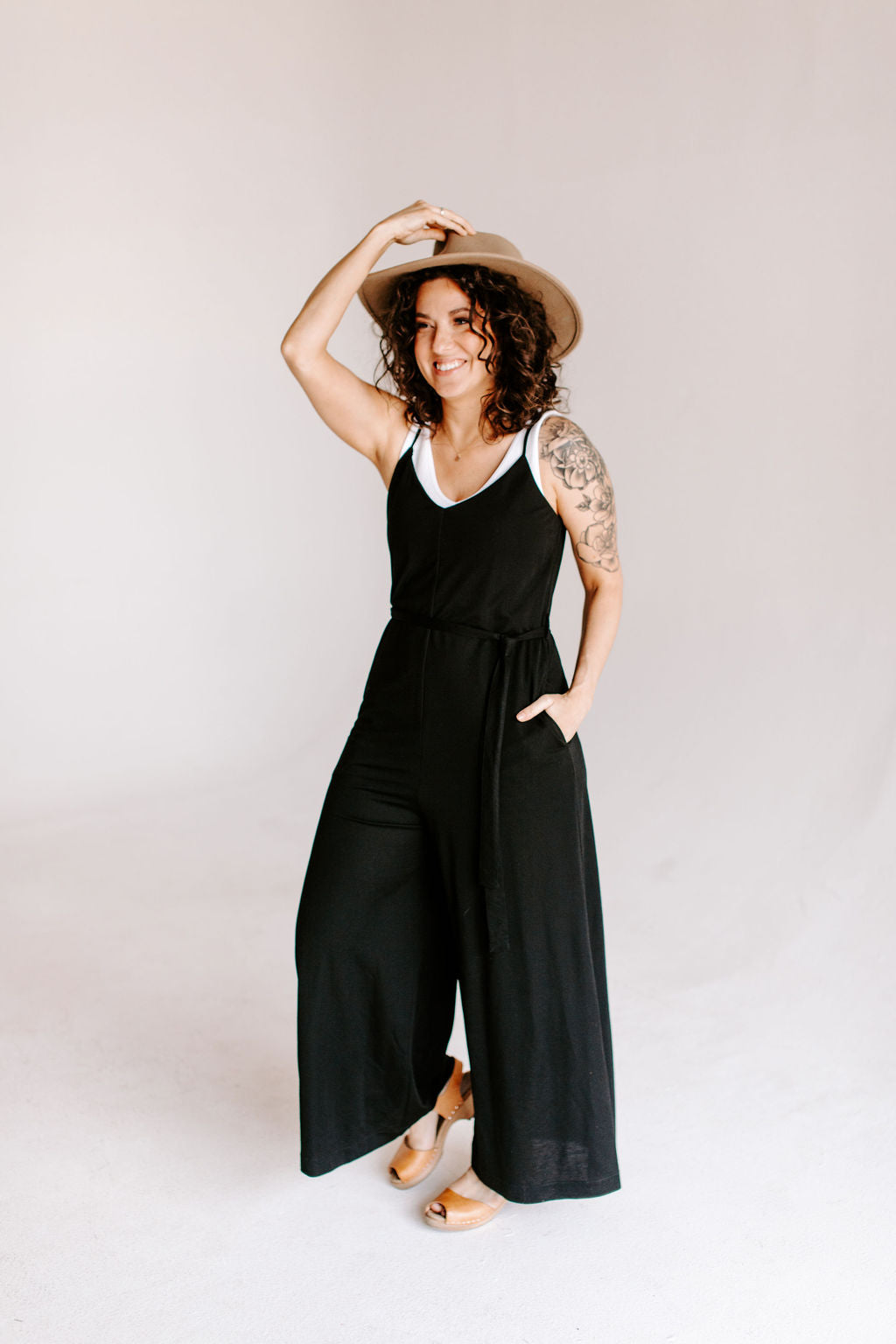 black_wide_leg_spaghetti_strap_jumpsuit
