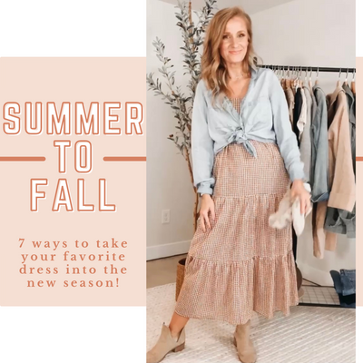 7 Ways to Style a Summer Dress in Fall