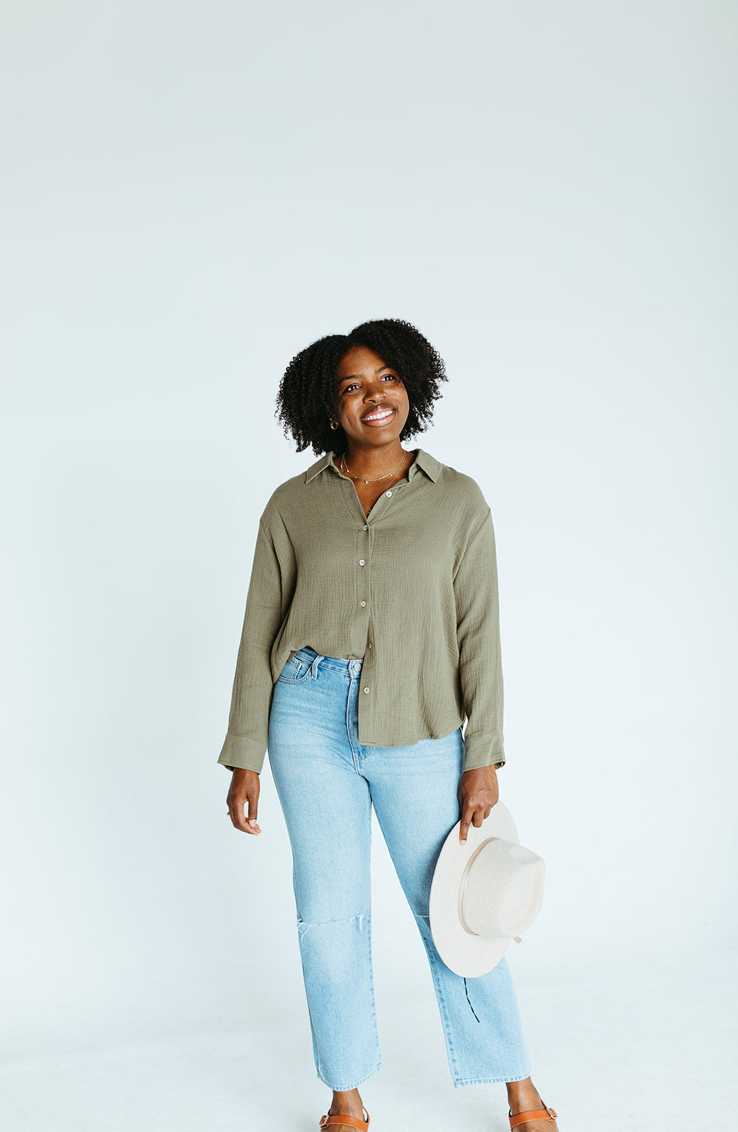 olive_green_button_up_collared_top_long_sleeve