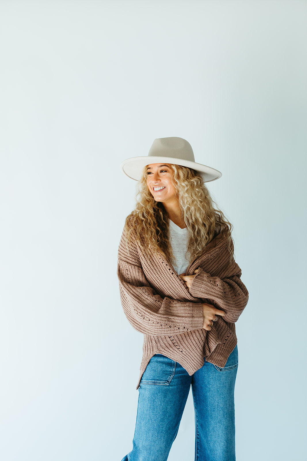 brown_knit_oversized_cardigan_womens