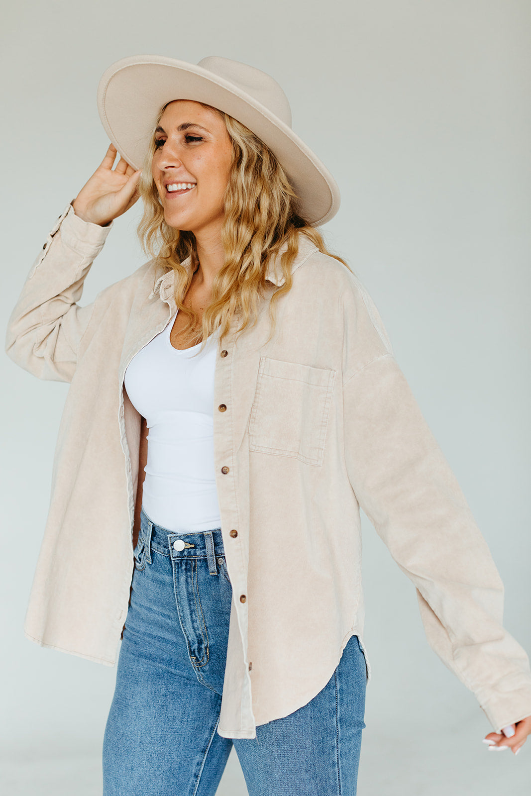 taupe_corduroy_long_sleeve_buttno_up_oversized_top_womens