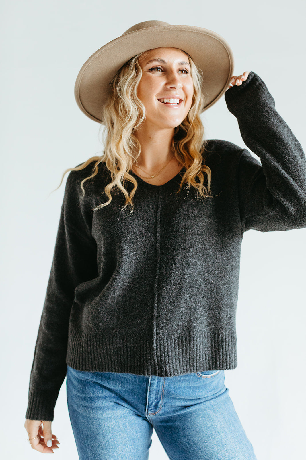 washed_black_v_neck_knit_relaxed_sweater_womens