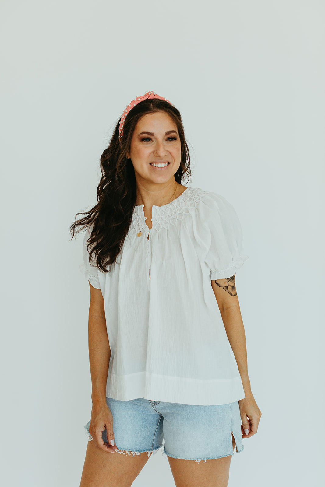 white_cotton_henley_short_sleeve_blouse