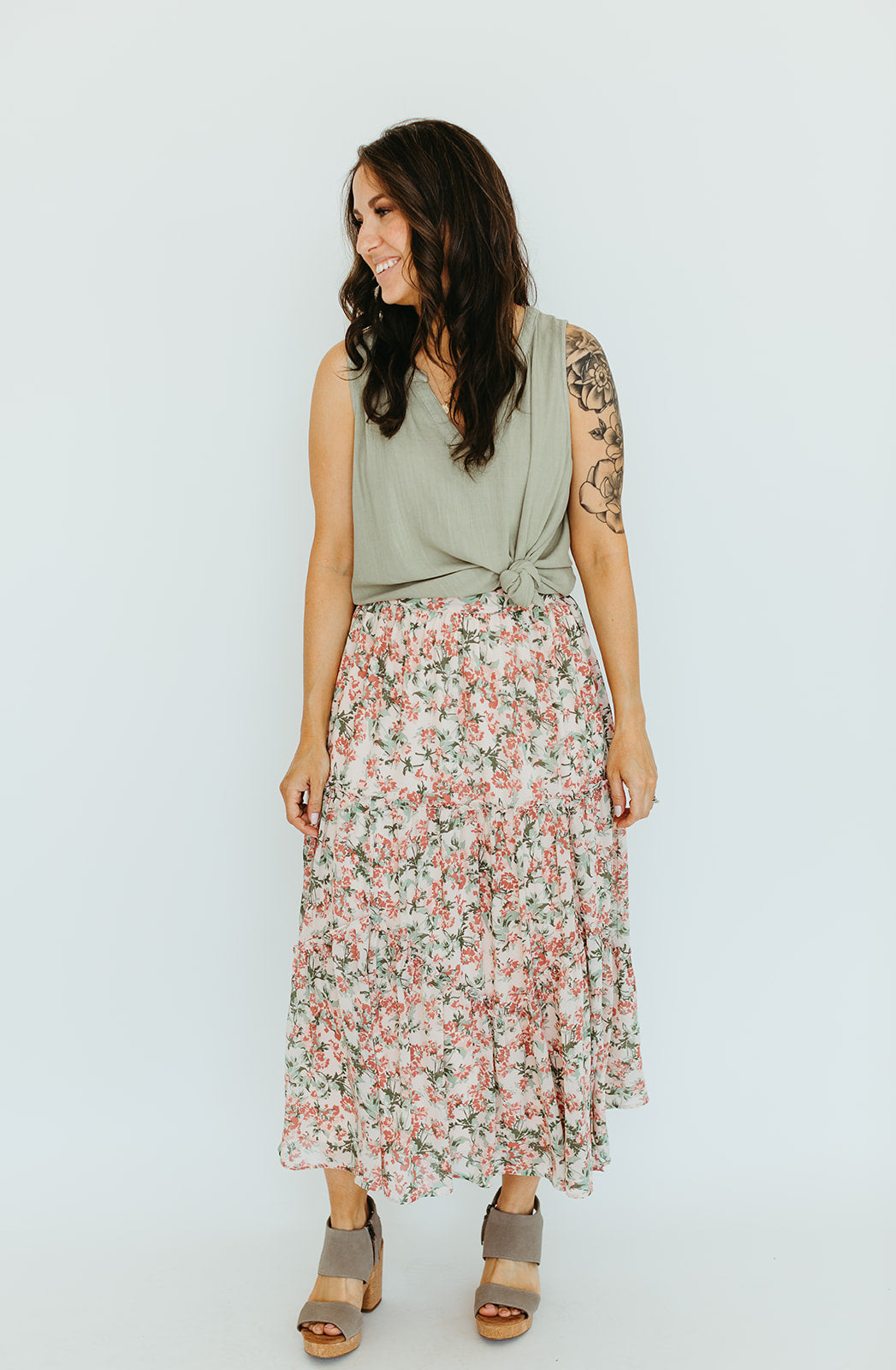 pink_green_floral_ruffle_midi_skirt