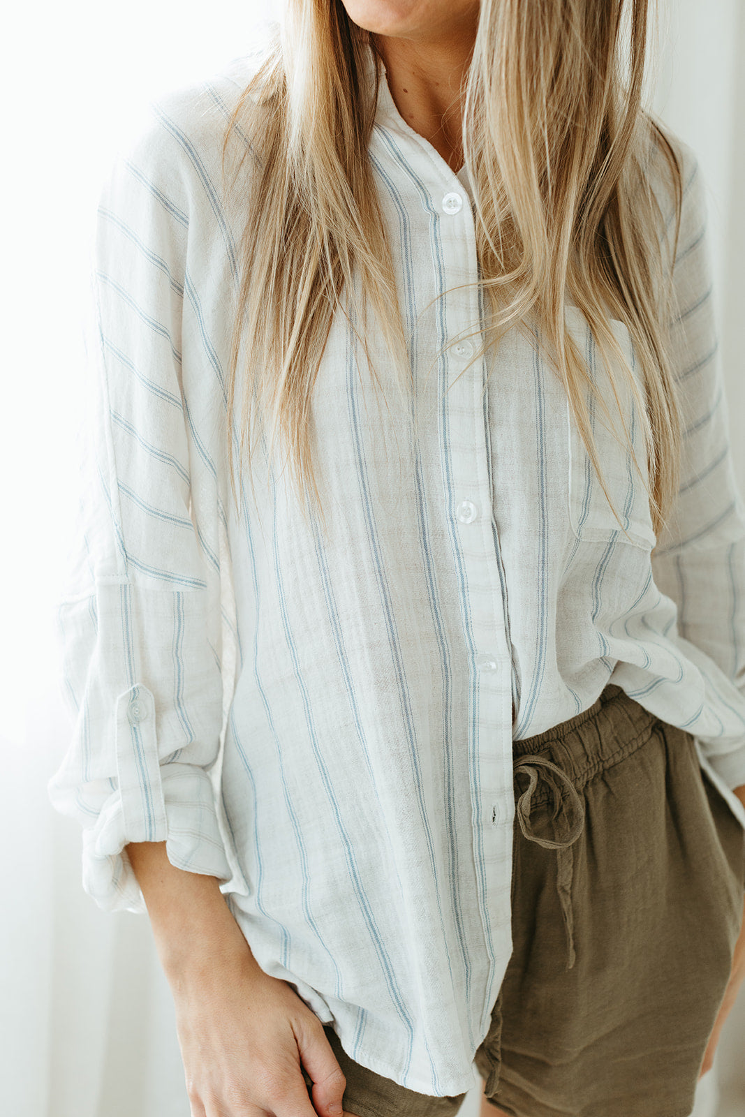 white_blue_striped_oversized_button_up_long_sleeve_beach_coverkup