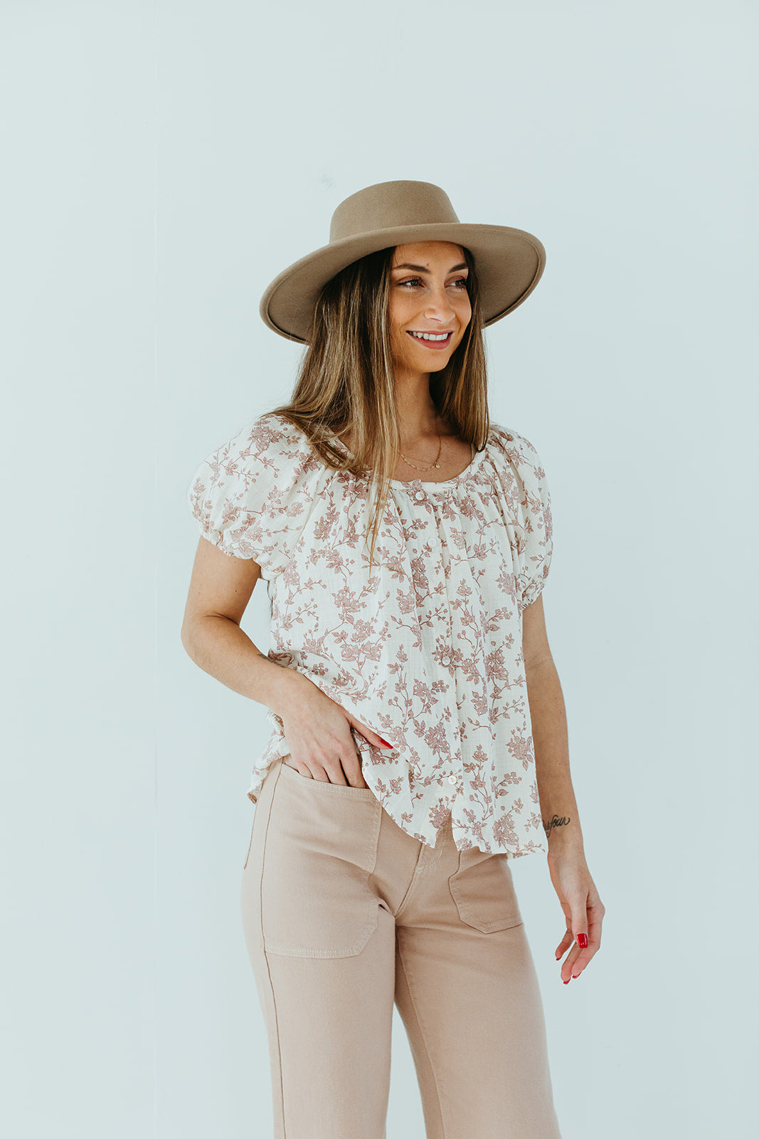 ivory_rose_floral_top_button_up_short_sleeve