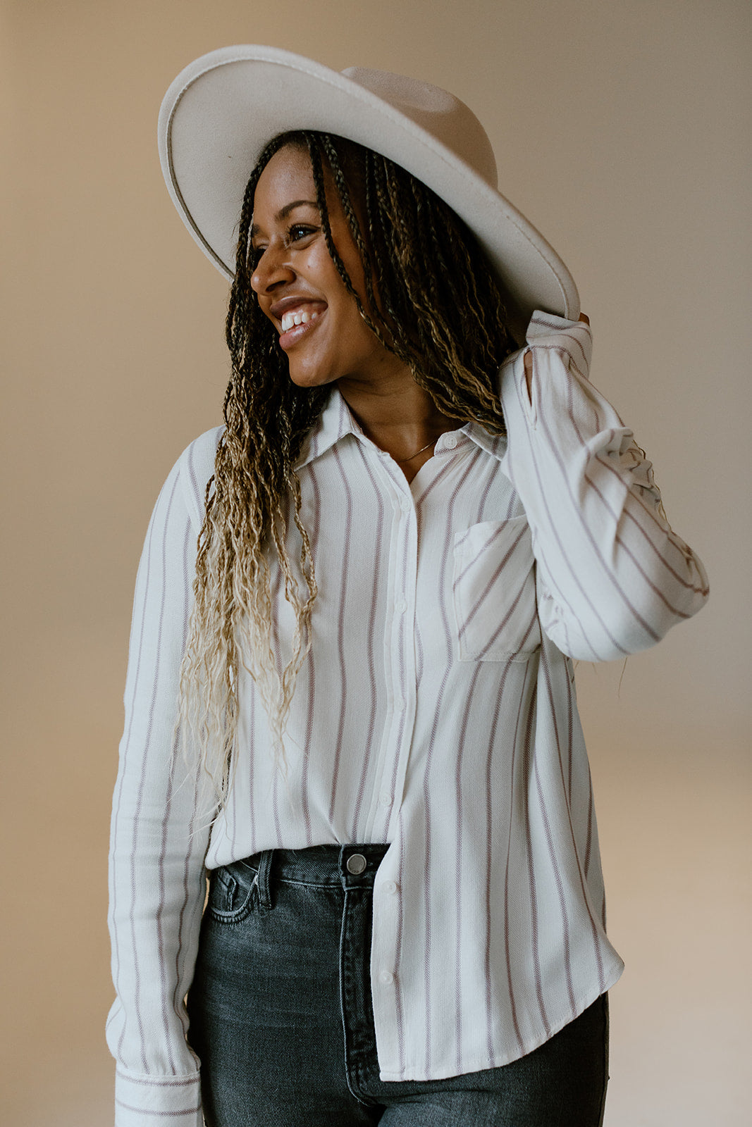 ivory_crimson_striped_button_up_long_sleeve_top